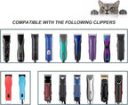 Black Detachable Dog Blades Set Compatible with Andis/Oster A5 Grooming | Compatible with wahl km10 dog clipper,Made of Stainless Steel Blade,Include 7FC+5FC+4FC+3FC,4 Pack