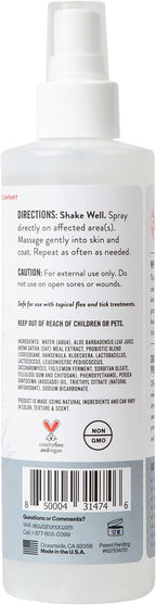 SKOUT'S HONOR Probiotic Itch Relief Spray for Dogs, 8 oz | Natural, Vegan, Non-Medicated Microbiome-Friendly Formula for Long-Lasting Relief, with Soothing Aloe and Avocado Oil