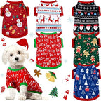 Saintrygo 6 Pieces Christmas Clothes for Dog, M (5.5-8.8lbs) by Saintrygo