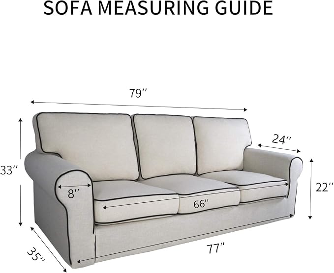 PureFit Reversible Quilted Sofa Cover Dog Couch Covers for Sofa, 66 in | Coffee/Ivory, Water Resistant Couch Protector, Washable Pet Couch Cover with Non Slip and Elastic Straps For Kids
