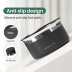 Gardner Pet Slow Water Bowl for Dogs – No Spill, Anti-Splash Floating Plate Design, Slows Drinking to Reduce Mess, Keeps Water Clean & Floors Dry, 3.8L(Black)