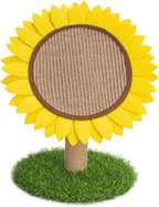 Sunflower Cat Scratching Post with Sisal Covered, Cat Claw Scratcher Pole for Kitten, Flower Cat Tree Furniture Scratch Post