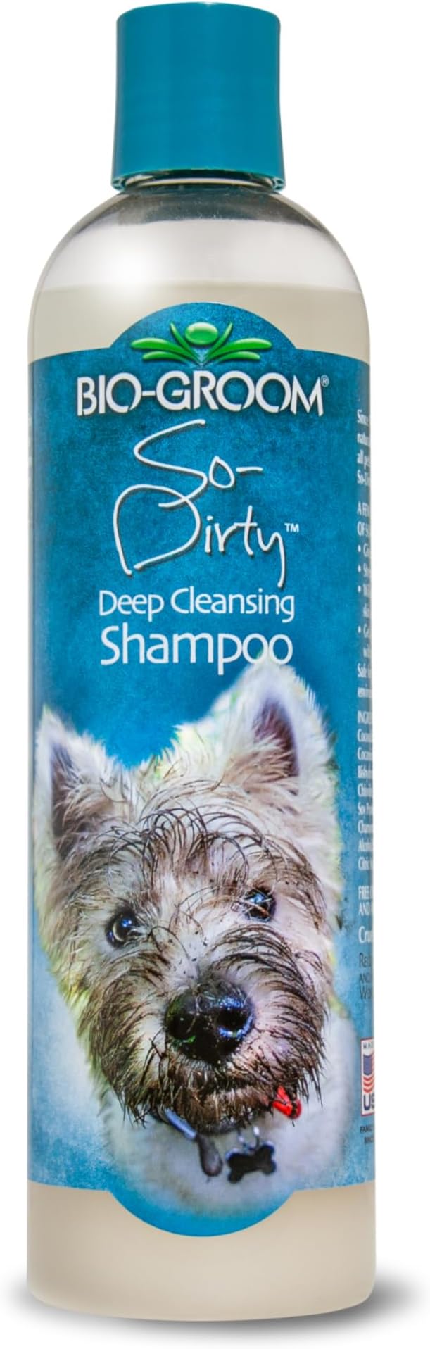 Bio-Groom So-Dirty Dog Shampoo, Quick Rinse Pet Shampoo, 12 fl oz, 1-Pack | Dog Bathing Supplies, Puppy Wash, Grooming Supplies, Cruelty-Free, Made in USA