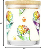 Pet House Candles, Clean Burning Scented Pet Odor Candles, Natural Soy-Based, 60 Hour Burn Time - Snow Cone, 9 oz, 2 Pack