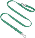 Wisedog Waterproof Dog Leash, Pine Green, 5 ft × 3/4 in | Adjustable, 2 Metal Swivel Hooks, Easy to Clean, For Small, Medium, Large breed Dogs