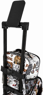 Airline Approved Pet Carrier with Wheels – 6 Removable 360° Spinner Wheels, Telescopic Handle with Phone Holder, Expandable Ventilated Cat & Dog Travel Carrier