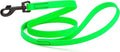 Dogline Biothane Waterproof Dog Leash Strong Coated Nylon Webbing with Black Hardware Odor-Proof Easy to Clean High Performance for Small or Large Dogs Made in USA 4 or 6 ft Lead, Tropical Green