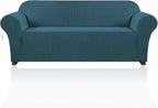 Stretch Sofa Cover Slipcover Couch Covers for 3 Cushion Couch Furniture Protector Sofa Covers with Non Slip Elastic Bottom Dogs Pet Friendly Fitted (Sofa, Deep Teal)