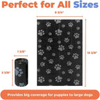 Best Pet Supplies Poop Bags for Dogs - Black, 150 Count | Scented, Leak-proof, Easy-Tear perforations, 15 Thick Bags per roll, Outdoor Walking & Travel, Fits Standard Holders