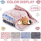 Reginary 4 Pcs Guinea Pig Fleece Cage Liners, Colorful Dot, 24 x 16 Inch - Image 6