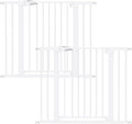 Babelio Pressure Mounted Baby Gate for Stairs, 26-40" Wide Dog Gate,2 Pack | Triple-lock System; Pressure/Wall Mount; Auto-close; 200N Impact Tested; Easy Install for Doorways, Kitchen, Hallway, White