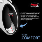 FLEXI® Comfort Tape Retractable Dog Leash, Small, 16 ft - Grey/Black | German engineered, original flexi leash, durable quality for dogs up to 33 lbs, tangle-free, walking, reliable brake system