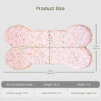 PWTAA Dog Food Mat Anti-Slip Silicone Dog Bowl Mat Thicker Pet Placemat Waterproof Cat Feeder Pad with Raised Edge Puppy Kitten Feeding Mats Suitable Small Medium-Sized Dogs Cats Eating Tray