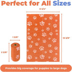 Best Pet Supplies Poop Bags for Dogs - Orange, 240 Count | Scented, Leak-proof, Easy-Tear perforations, 15 Thick Bags per roll, Outdoor Walking & Travel, Fits Standard Holders