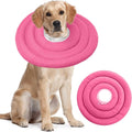 IDOMIK Dog Recovery Collar, Waterproof Soft Dog Cone After Surgery | Comfy Protective Elizabethan Collar Alternative for Dogs Cats, Adjustable Pet Neck Donut Cone Anti-Licking Wounds,Rose,2XL