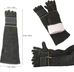 AOWPFVV Animal Handling Gloves Bite Proof for Dogs,Cats, 23.6in Large | Falconry,Birds,Snake,Reptile,Vets, Groomers & Animal Control