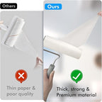 Extra Sticky Large Lint Roller Refills, 6.3'' Giant Lint Roller Refills for Pet Hair, Clothes&Furniture Cleaning, 540 Sheets in Total