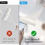 4-Pack Lint Roller Refills - 6.3 inch Width, 90 Sheets per Roll (360 Sheets Total)