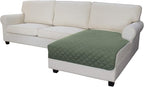 Easy-Going Sectional Couch Covers for Dogs L Shape Sofa Cover Reversible Sofa Slipcover Chaise Lounge Cover Furniture Protector Cover for Pets Dog Cat (42 x 52 inches, Greyish Green/Greyish Green) | Greyish Green, Soft Sofa Slipcover For Dogs, Fits Lef...
