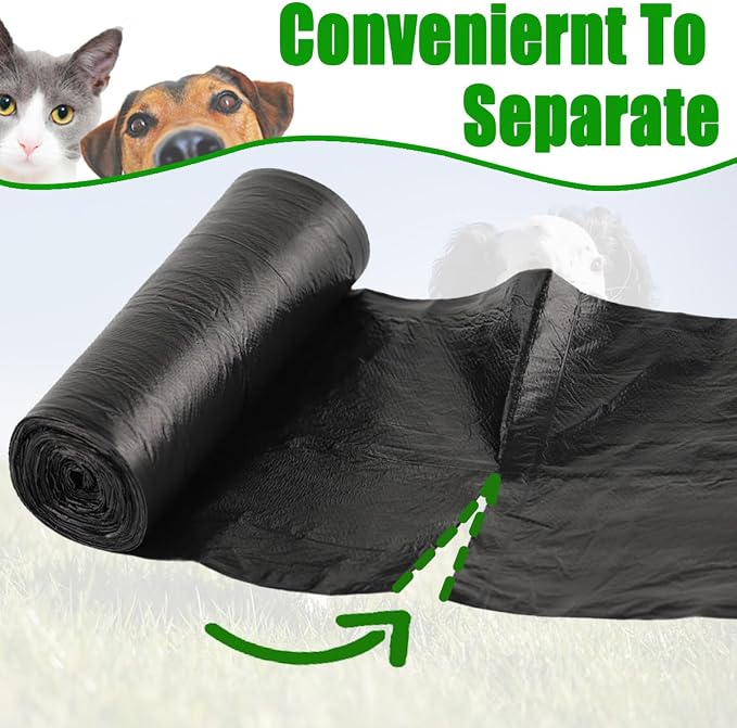 FUSBUNTY Dog Poop Bag, 100 Count Dog Waste Bags Sized 19.7X17.7" for FUSBUNTY Pooper Scooper Swivel Bin & Rake Set