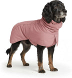 Spark Paws Dog Raincoat, Waterproof Windproof Rain Jacket, for Small Medium Large Extra Large Dogs, Reflective Breathable Full-Body Coverage Dry Suit - Sea Pink, 2XL