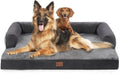 Orthopedic Dog Bed for Extra Large Dogs, Dark Grey, 53x42in | Orthopedic Foam Relieves Joint Pressure, Bolsters Supports Head And Neck, Washable Cover, Non-Slip Bottom