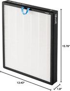Levoit Vital 200S-P Air Purifier Replacement Filter, Genuine Air Filters | AHAM VERIFIDE, Supports HEPA Sleep Mode, Activated Carbon, Removes Pet Dander, Smoke Odor, Allergens, Vital 200S-RF, 1 Pack