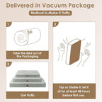 EHEYCIGA Orthopedic Dog Bed Medium with Removable Washable Cover,30x20 | Egg Crate Foam Support,Durable Oxford fabric,Non-Slip Bottom,Machine Washable,Soft Waterproof Plush Pet Bed Mat For Crate