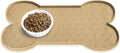 PWTAA Dog Food Mat Anti-Slip Silicone Dog Bowl Mat Thicker Pet Placemat Waterproof Cat Feeder Pad with Raised Edge Puppy Kitten Feeding Mats Suitable Small Medium-Sized Dogs Cats Eating Tray