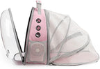 Lollimeow Cat Carrier Backpack, Expandable Bubble Pet Carrier for Cats and Small Dogs, Airline Approved Travel Backpack for Hiking, Walking & Outdoor Adventures - Supports up to 14 lbs