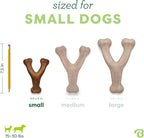 Benebone 3-Pack Wishbone Dog Chew Toy for Aggressive Chewers, Small