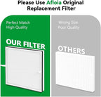 Afloia Europa Replacement Filter | 4-Stage Filtration with Removable Washable Pre-Filter for Pet Hair, Dander, Dust, Pollen, Smoke, Mold and Odors