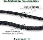 Mendota Pet Slip Leash - Dog Lead and Collar Combo - Made in The USA - Sunset, 1/2 in x 4 ft - for Large Breeds