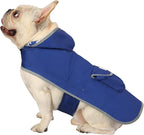 HDE Reversible Hooded Dog Raincoat Slicker Poncho for Small Medium Large Dogs - Sharks - M - Nylon, Polyester