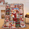 Corgi Christmas Throw Blanket Cute Puppy Holiday Gifts 50''X60'' by Fuzawet
