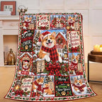 Corgi Christmas Throw Blanket Cute Puppy Holiday Gifts 60''X80'' by Fuzawet