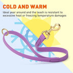 Viper Biothane K9 Working Dog Leash Waterproof Lead for Tracking Training Schutzhund Odor-Proof Long Line with Solid Brass Snap for Puppy Medium and Large Dogs 20in, Amethyst Purple