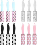 12 Pcs Mini Lint Roller Travel Size for Pet Hair Extra Sticky and Clothes | Travel Lint Rollers Disposable Sheets Remove Dog/Cat Hair for Home Car Travel Use