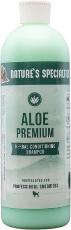 Nature's Specialties Aloe Premium Ultra Concentrated Dog Shampoo Conditioner for Pets, Makes up to 2 Gallons, Natural Choice for Professional Groomers, Herbal Aloe Infused Formula, Made in USA, 16 oz