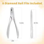 Dog Nail Clippers - All Steel Material, Dog Nnail Trimmers with Built-in Spring, Cat Nail Clipper for All Dogs Cats, Professional Pet Nail Clippers with Free Nail File