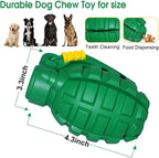 Dog Chew Toys for Aggressive Chewers,Food Grade Non-Toxic Dental Pet Toy,Tough Durable Indestructible Dog Toys for Small Medium Large Dogs.Green