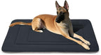 Dog Bed Soft Dog Crate Bed Pad Mat, 42 in Non Slip Bottom Washable Beds for Large Dogs, Pet Bed Mattress Kennel Pad, Dark Blue Gray