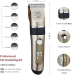 IWEEL Dog Clippers Grooming Kit for Dogs Cats Pets, 2-Speed Heavy Duty | 6 Guide Combs, Low Noise IPX 7 Waterproof Cat Shaver Electric Dog Trimmer Pet Grooming Kit