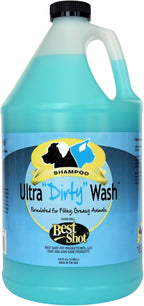 Best Shot Ultra Dirty Wash Shampoo, Coat and Skincare Product for Dogs and Cats, Soap-Free, Quick-Rinsing, Refreshing Agree Musk Fragrance, 1 Gallon
