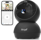 Security Camera, 2K HD Indoor Security Camera, 360 Degree Pan/Tilt Pet Camera 2.4G and 5G WiFi, Motion Detection, 2-Way Audio, Siren, Night Vision, Cloud SD Card Compatible Alexa Google Assistant