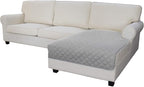 Easy-Going Sectional Couch Covers for Dogs L Shape Sofa Cover Reversible Sofa Slipcover Chaise Lounge Cover Furniture Protector Cover for Pets Dog Cat (42 x 52 inches, Light Gray/Light Gray) | Soft Sofa Slipcover For Dogs, Fits Left/Right Chaise Lounge...