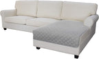 Easy-Going Sectional Couch Covers for Dogs L Shape Sofa Cover Reversible Sofa Slipcover Chaise Lounge Cover Furniture Protector Cover for Pets Dog Cat (42 x 68 inches, Light Gray/Light Gray) | Soft Sofa Slipcover For Dogs, Fits Left/Right Chaise Lounge...