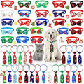 Sadnyy 50 Pcs Christmas Dog Bow Ties Neckties Adjustable Collar by Sadnyy