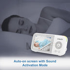 VTech Baby Monitor, No WiFi Secure Transmission – 19-Hour Battery, 2.8" Screen, Pan Tilt Zoom, Night Vision, 1000ft Range, Temperature Sensor, 2-Way Talk | VM923