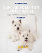 PETHROOM Pet Dental Solution Toothpaste for Dog & Cat, Sweet Potato Flavor | Enzymatic Toothpaste for Fresh Breath & Plaque Control, Gentle Daily Dental Care, Net Wt 2.1 oz